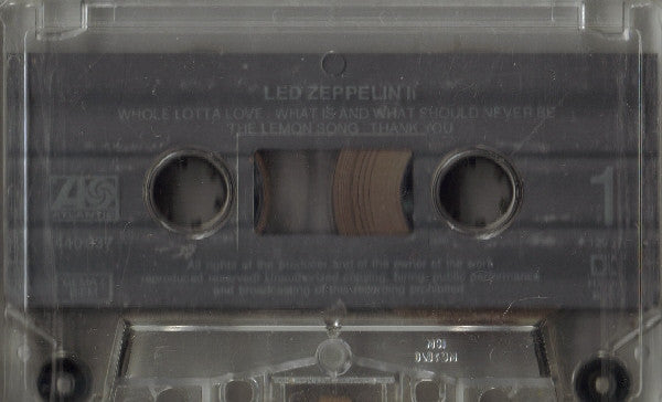 Image of Label Cover of Cassette - VG+/VG+ - LED ZEPPELIN, Led Zeppelin II (Atlantic; K 440 037, Europe Reissue), ,  - 2636054E