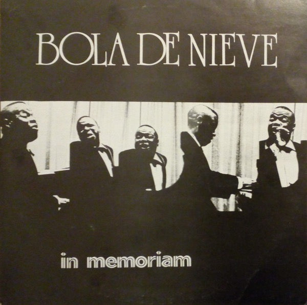 Image of Front Cover of LP - VG/VG - BOLA DE NIEVE, In Memoriam 2 (Areito; LD-3978, Cuba ), ,  - 2616093C