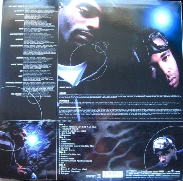 Image of Back Cover of 2xLP - G+/G+ - ORGANIZED KONFUSION, The Equinox (Priority; P1 50560, US 1997, Glossy Sleeve), Marks and scuffs on record, plays above grade. Sleeve shrink-wrapped with bent / creased corners and edge wear,  - 3416463C