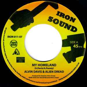 Image of Label Cover of 7" - EX/EX - ALVIN DAVIS, My Homeland (Iron Sound; IRON 011-07, UK 2020, Picure Sleeve), ,  - 2626073E