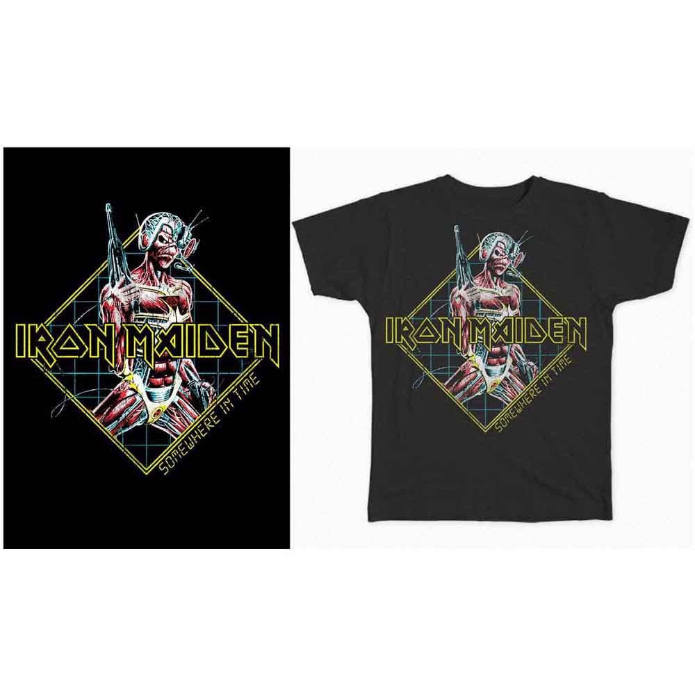 Image of Front Cover of Accessories - NEW/NEW - IRON MAIDEN, Somewhere In Time Diamond T-Shirt M (, US ), ,  - 2656043S
