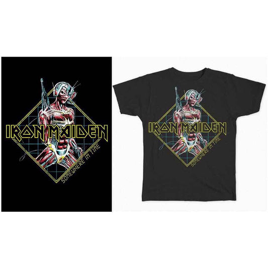 Image of Front Cover of Accessories - NEW/NEW - IRON MAIDEN, Somewhere In Time Diamond T-Shirt M (, US ), ,  - 2656043S