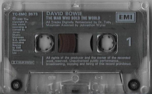 Image of Label Cover of Cassette - VG+/VG+ - DAVID BOWIE, The Man Who Sold The World (EMI; TCEMC 3573, UK 1990), ,  - 2636066E