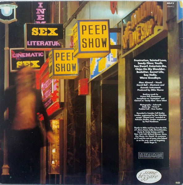 Image of Back Cover of LP - VG/VG - SOFT CELL, Non-Stop Erotic Cabaret (Mercury; BZLP 2, Sweden 1981), ,  - 2616134C