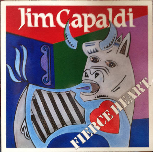 Image of Front Cover of LP - VG/VG+ - JIM CAPALDI, Fierce Heart (WEA; 25-0057-1, Scandinavia 1983, Inner), ,  - 2616106C
