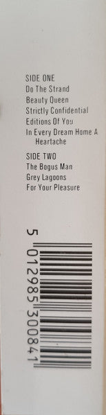 Image of Back Cover of Cassette - VG+/VG+ - ROXY MUSIC, For Your Pleasure (EG; EGMC 8, UK ), ,  - 2636085E