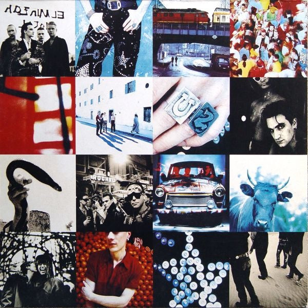 Image of Front Cover of LP - VG/VG - U2, Achtung Baby (Island Records; 212 110, Europe 1991, Uncensored Sleeve, Inner & Insert, Sonopress Pressing), Sleeve has two large corner creases.,  - 2616164C