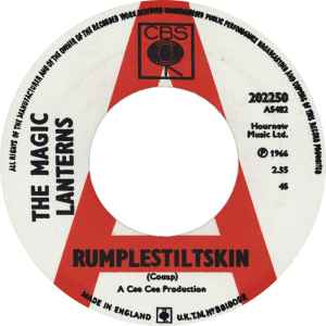 Image of Front Cover of 7" - /VG+ - THE MAGIC LANTERNS, Rumplestiltskin / I Stumbled (CBS; 202250, UK Reissue, Plains sleeve), ,  - 2656061S