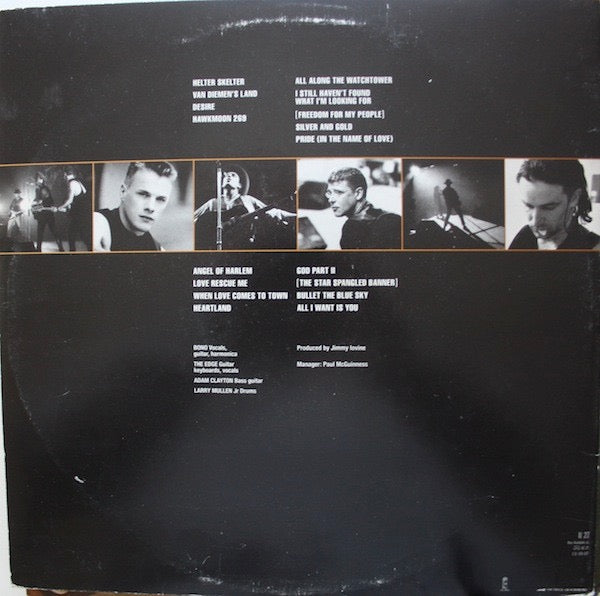 Image of Back Cover of 2xLP - VG+/VG+ - U2, Rattle And Hum (Island Records; U 27, Scandinavia 1988, Gatefold, 2 Inners), ,  - 2616117C