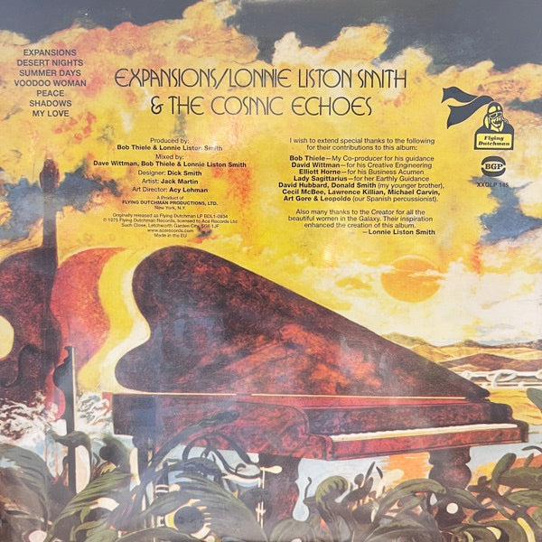 Image of Back Cover of LP - NEW/NEW - LONNIE LISTON SMITH & THE COSMIC ECHOES, Expansions (Flying Dutchman; XXQLP 145, UK 2025 Reissue, Gatefold, Insert), ,  - 2636095E