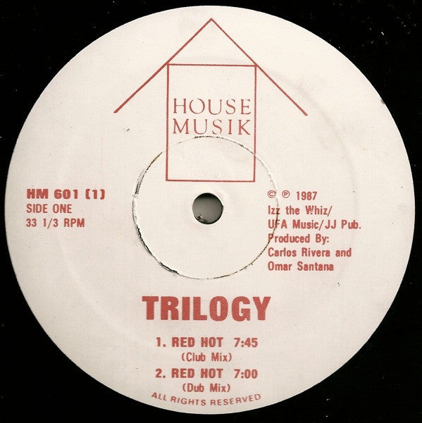 Image of Back Cover of 12" - /VG - TYREE / TRILOGY, Acid Crash / Red Hot (House Musik; HM 601, US 1988), ,  - 2646125S