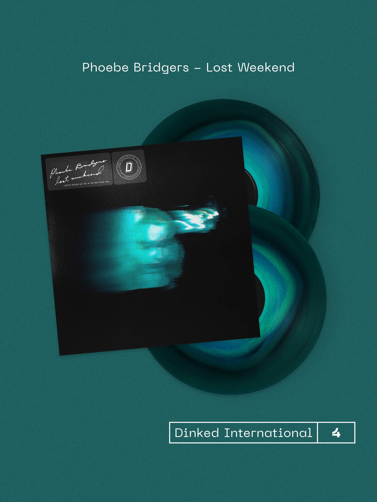 Image of Back Cover of LP - NEW/NEW - PHOEBE BRIDGERS, Lost Weekend (Dead Oceans; DOC400lp-C4, Europe 2026, Gatefold, Insert, ‘Far Side of the Moon’ colour 2LP, 7" x 9" 20-page lyric book insert, Limited pressing of 7000, Dinked Edition: INT.04), ,  - 9405807C