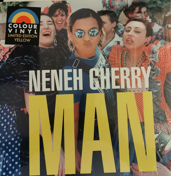 Image of Front Cover of LP - EX/EX - NENEH  CHERRY, Man (Virgin EMI Records; 00602455997425, Europe 2023 Reissue, Inner, Yellow Vinyl), Opened Instore, Still In Stickered Shrinkwrap,  - 2646098S