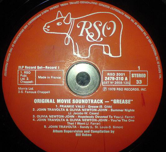 Image of Label Cover of 2xLP - G+/VG - VARIOUS, Grease (Bande Originale Du Film) (RSO; RSD 2001, UK 1978, Gatefold, 2 Inners), ,  - 2626135E