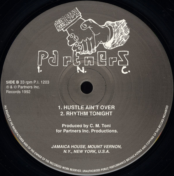 Image of Back Cover of 12" - /VG - VARIOUS, Untitled (Partners Inc.; P.I. 1203, UK 1992), light marks only. pen on label ,  - 2646139S