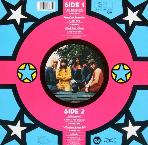 Image of Back Cover of LP - VG/VG - THE SWEET, Blockbusters (RCA; NL 74313, UK & Europe 1989), ,  - 2616260C