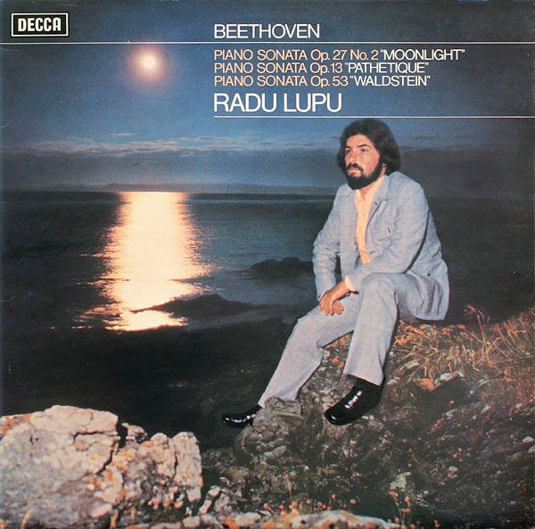 Image of Front Cover of LP - VG+/VG+ - RADU LUPU, Beethoven: Piano Sonata Op. 27 No. 2 "Moonlight" / Piano Sonata Op. 13 "Pathetique" / Piano Sonata Op. 53 "Waldstein" (Decca Black Boxed Narrowband; SXL 6576, UK 1973, Laminated Sleeve), ,  - 2626107E