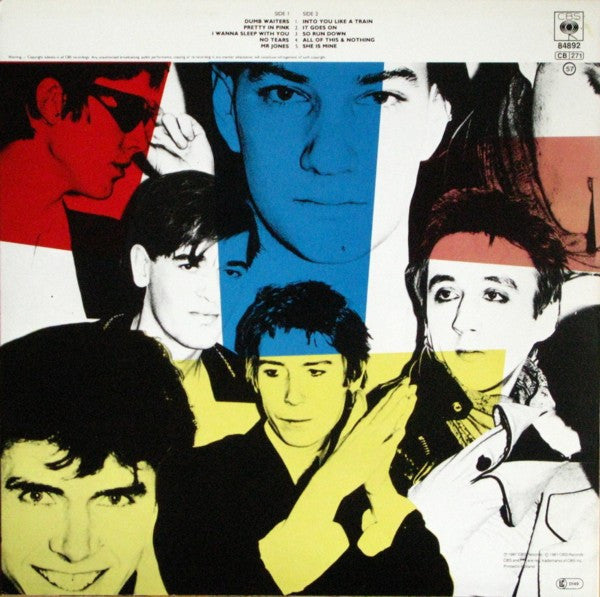 Image of Back Cover of LP - VG+/G+ - THE PSYCHEDELIC FURS, Talk Talk Talk (CBS Orange/Yellow Made In Holland Rim Text; CBS 84892, Europe 1981, Inner), ,  - 2616294C