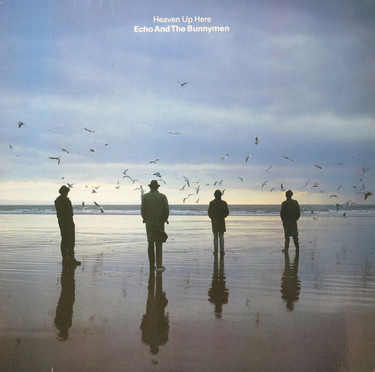 Image of Front Cover of LP - VG/VG - ECHO AND THE BUNNYMEN, Heaven Up Here (Korova Black Labels GEMA Rights Box; KOW 58 320, Germany 1980s Reissue, Non-Barcoded Sleeve, Inner), Light edge wear, light marks.,  - 2616295C
