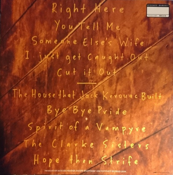 Image of Back Cover of LP - VG/VG - THE GO-BETWEENS, Tallulah (Beggars Banquet; BEGA 81, Scandinavia 1987, Inner), ,  - 2616264C