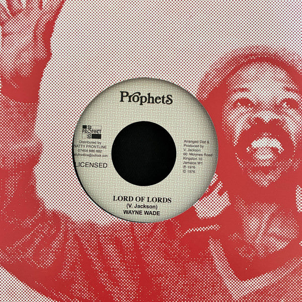 Image of Front Cover of 7" - EX/EX - WAYNE WADE, Lord Of Lords (Prophets; none, UK 2025 Reissue), ,  - 2626173E