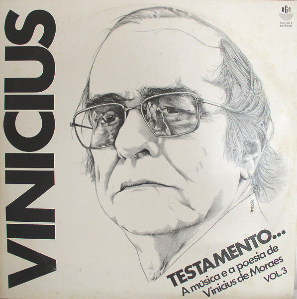 Image of Front Cover of LP - VG/VG+ - VINICIUS, Testamento... Vol. 3 (RGE; 303.6014, Brazil 1982), Sleeve discoloured with some ring wear and scuffs,  - 2616342C
