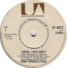Image of Front Cover of 7" - VG/G+ - BOBBY WOMACK & PEACE, Across 110th Street / Hang On In There (United Artists Records; UP 35512, UK 1973, Company Sleeve, 4 prong centre), Marks on disc. Plays above grade. Light wear to company sleeve.,  - 2626179E