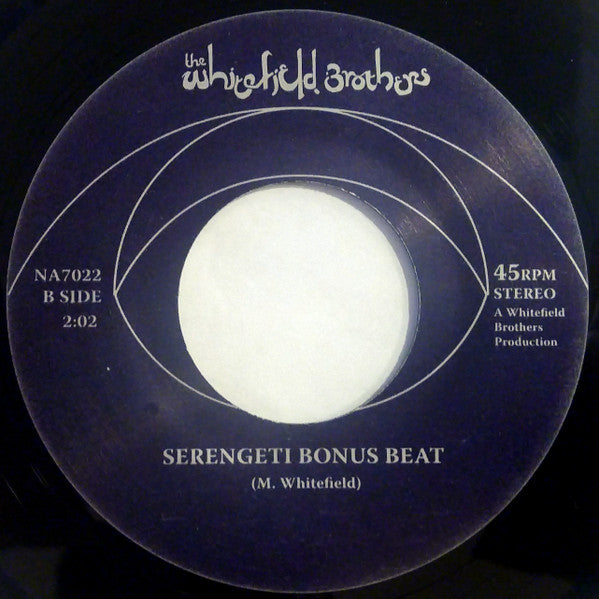 Image of Back Cover of 7" - /EX - THE WHITEFIELD BROTHERS, Savannahstan / Serengeti Bonus Beat (Now-Again Records; NA7022, US 2009), ,  - 2626184E