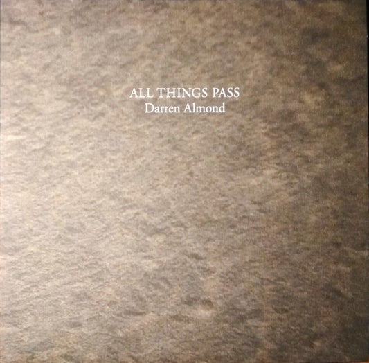 Image of Front Cover of LP - VG+/VG+ - DARREN ALMOND, All Things Pass (Shelter Press; SP082, France 2017, Gatefold, Inner & Booklet, Clear Vinyl), ,  - 2616346C