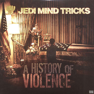 Image of Front Cover of 2xLP - VG/VG+ - JEDI MIND TRICKS, A History Of Violence (Babygrande; BBG-LP-1066, US 2008), Sleeve in opened shrinkwrap, strong VG.,  - 2646180S
