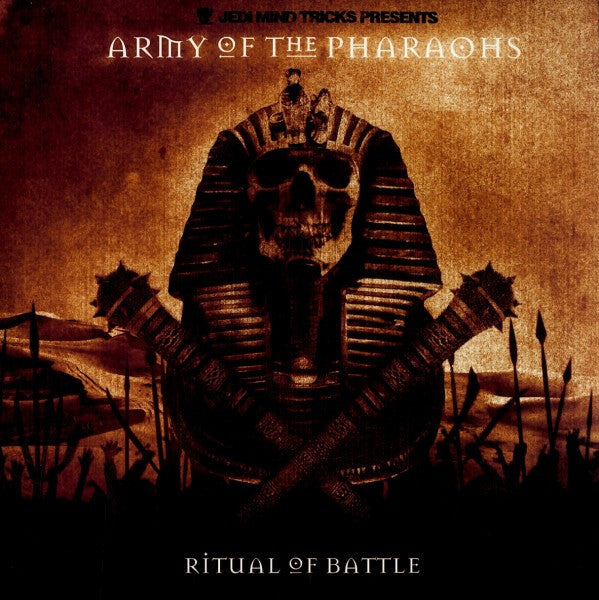 Image of Front Cover of 2xLP - VG/VG+ - JEDI MIND TRICKS PRESENTS ARMY OF THE PHARAOHS, Ritual Of Battle (Babygrande; BBG-LP-1059, US 2013), Sleeve still in opened shrinkwrap, close to VG+.,  - 2646181S
