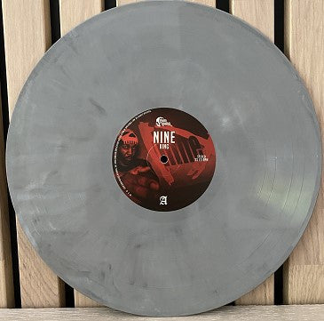 Image of Label Cover of LP - EX/EX - NINE, King (Goon MuSick; GM18-033, USA & Europe 2018, Limited Edition, grey marbled), Opened in shop, still in shrinkwrap.,  - 2646182S