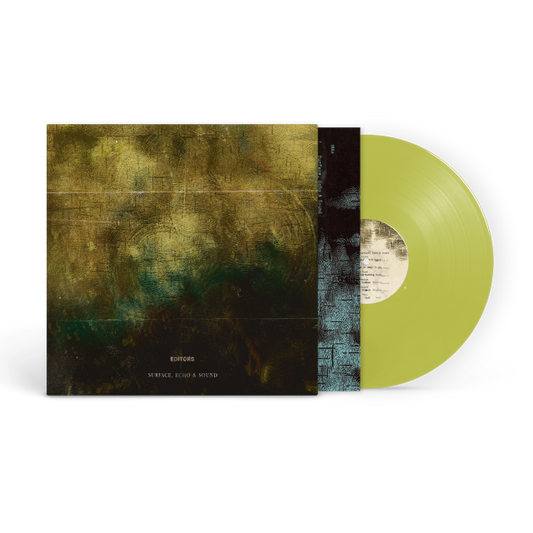 Image of Front Cover of LP - NEW/NEW - EDITORS, Surface, Echo & Sound (Play It Again Sam; PIASR1676LPC, Europe 2026, Inner, Yellow/Green Transparent Vinyl), , Editors have announced details of their 8th studio album, Surface, Echo & Sound, set for release via Play It Again Sam on 30th October 2026. Following on from 2022’s EBM, a collaboration with electronic producer Benjamin John Power, aka Blanck Mass, on Surface, Echo & Sound, Editors have found themselves somewhere new entirely. When the band regrouped