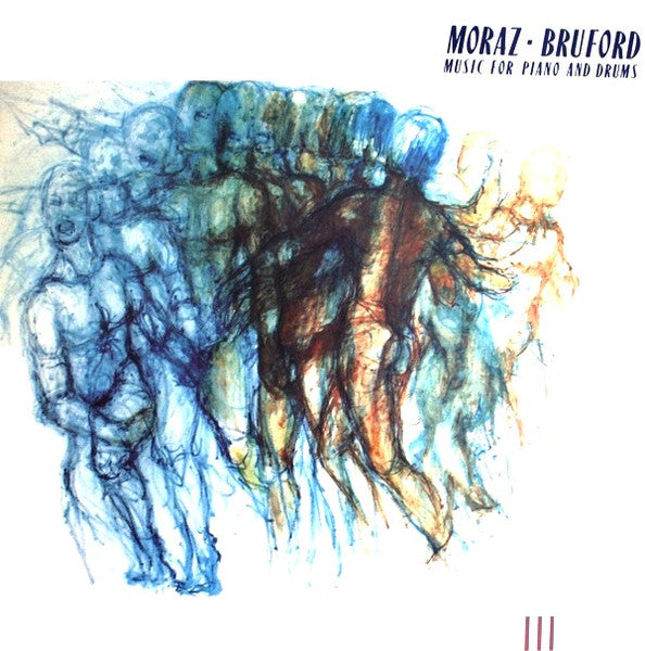 Image of Front Cover of LP - VG/G+ - MORAZ - BRUFORD, Music For Piano And Drums (Editions EG; EGED33, UK 1983, Company Inner), Light Marks only.,  - 2616276C