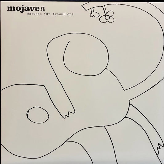 Image of Front Cover of LP - NEW/NEW - MOJAVE 3, Excuses For Travellers (2026 Remaster) (4AD; 4AD0828LP, Europe 2026 Reissue, Standard Sleeve, Black Vinyl), , With the band returning to London to work and live at the famed Fortress studios, Excuses for Travellers was the first of two consecutive albums recorded with the help of friend and electronic artist Mark Van Hoen. Combining the melancholy and stripped-down intimacy of Ask Me Tomorrow and the Laurel Canyon soul of Out of Tune, it finds the band refini