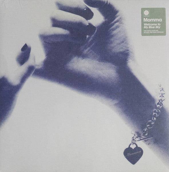 Image of Front Cover of LP - VG+/VG+ - MOMMA, Welcome to My Blue Sky (Polyvinyl Record Company; PRC-503, US 2025, Gatefold, Inner, Poster, Clear Vinyl [Coke Bottle Clear]), Excellent condition, poster and inner included,  - 2626196E