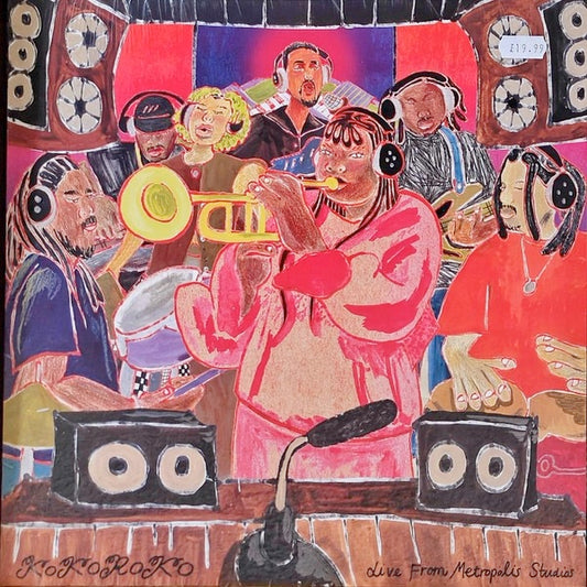 Image of Front Cover of 12" - EX/EX - KOKOROKO, Live From Metropolis Studios (Brownswood Recordings; BWOOD450EP, UK 2026, Picture Sleeve, Insert, Record Store Day 2026), Looks unplayed, Following the success of their 2025 album Tuff Times Never Last and a headline show at O2 Academy Brixton, Kokoroko return with a raw, one-take session at Metropolis Studios.The London-based afrobeat jazz septet delivers their signature grooves and wide-ranging influences from 80s Brit-funk and R&B to West African disco cap