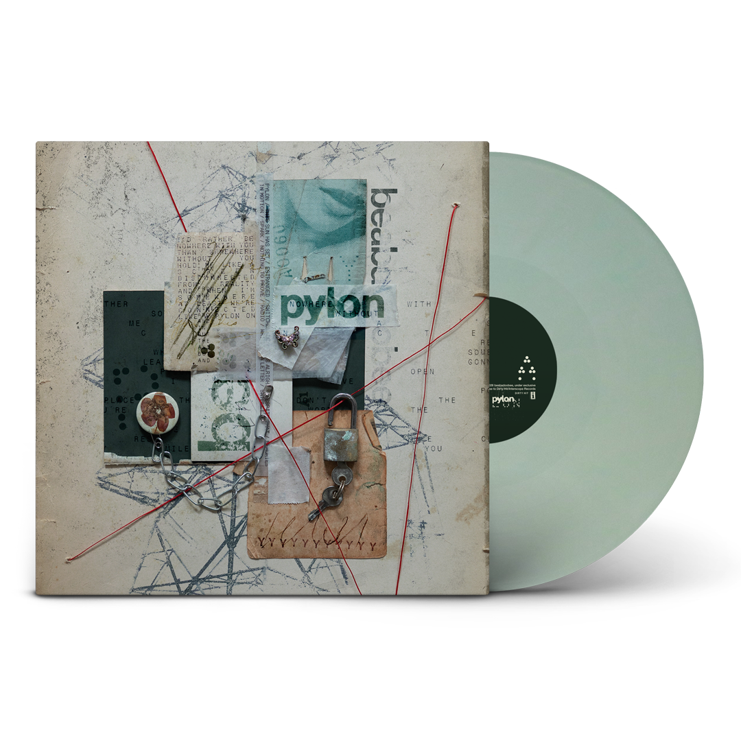 Image of Back Cover of LP - NEW/NEW - BEABADOOBEE, Pylon (Dirty Hit; 5060257966165, Europe 2026, Poster, Sea Foam Coloured Vinyl), , beabadoobee returns with her 4th studio album 'Pylon’.Written on the road whilst supporting the acclaimed and chart topping ‘This Is How Tomorrow Moves’ and crafted with collaborators including Hayley Williams, Turnstile’s Brendan Yates, Chino Moreno of Deftones and Pinegrove’s Evan Stephens Hall, ‘Pylon’ touches on classic grunge, midwest emo and ‘90s radio rock, zeroing in 