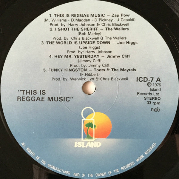 Image of Label Cover of 2xLP - VG+/VG+ - VARIOUS ARTISTS, This Is Reggae Music (Island Records; ICD 7, Sweden 1976, Gatefold), ,  - 2616381C