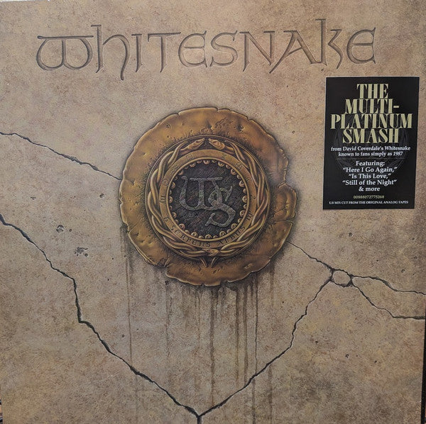 Image of Front Cover of LP - NEW/NEW - WHITESNAKE, 1987 (Craft Recordings; 00888072775268, Europe 2026 Reissue, Inner, Black Vinyl), , Released in 1987, Whitesnake is the breakthrough album from Whitesnake. Featuring  Here I Go Again,   Is This Love,  and  Still of the Night,  and driven by David Coverdale and John Sykes, this edition is pressed on 180g vinyl delivering arena-ready hooks, polished power, and one of hard rock s defining releases. - 3916218C