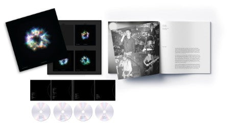 Image of Back Cover of 15xCD - NEW/NEW - JOY DIVISION, Eternal (Live) (Warner; , UK 2026, Box Set, 12" Book), , Pulling together myriad audio sources from audience recordings to sound desk tapes to international radiobroadcasts, the set features 16 full audio concert recordings across 14 CDs, plus ca. 2 hours 20 mins of live video on a DVD, recorded between March 1979 through May 1980, just two weeks before Ian Curtis' tragic death.Please note: audio quality across these sources varies widely. Most of th
