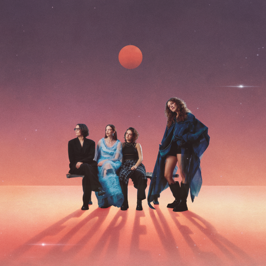 Image of Front Cover of LP - NEW/NEW - THE BIG MOON, Forever (Fiction Records; SHREDS027, UK 2026, Inner, Sparkle/Starlight Coloured Vinyl), , What happens after happily ever after? And how do you make forever count? These are the preoccupations at the heart of The Big Moon’s buoyant yet beautifully bittersweet fourth album, Forever. Four years on from last LP Here Is Everything – and a further eight since frontwoman Juliette Jackson first laid the foundations for the band – the London-formed four-piece fin