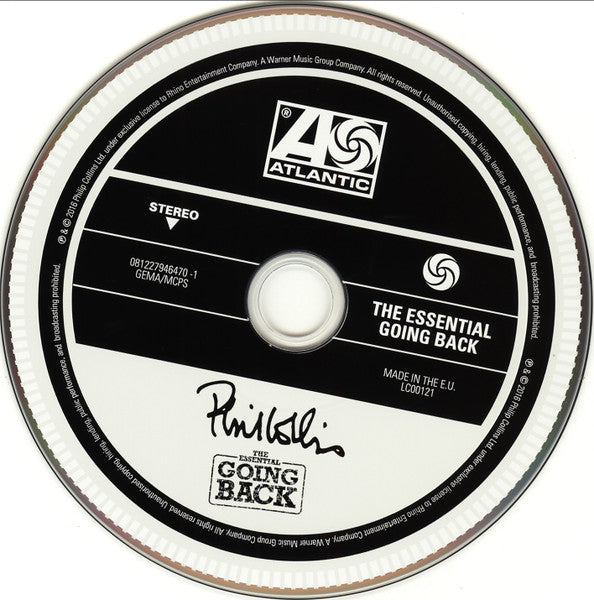 Image of Label Cover of 2xCD - VG+/VG+ - PHIL COLLINS, The Essential Going Back (Atlantic; 081227946470 PCCD 2010, UK & Europe 2016), ,  - 2656151S