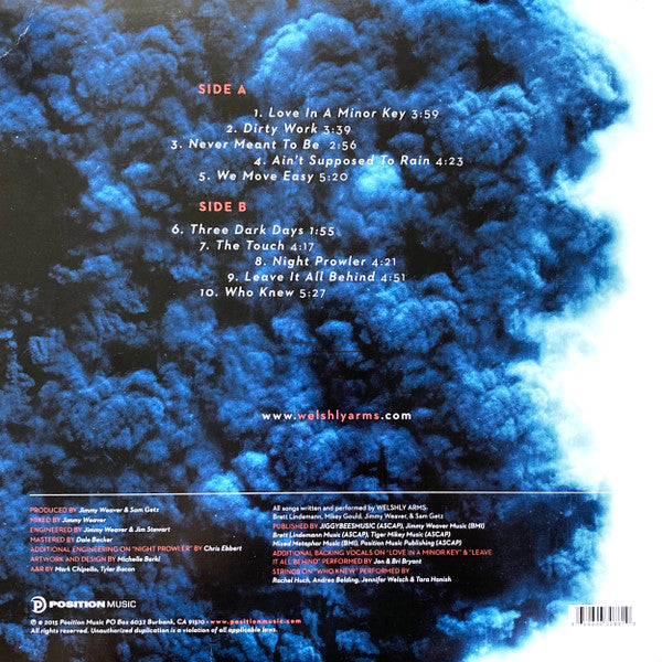Image of Back Cover of LP - EX/EX - WELSHLY ARMS, Welshly Arms (Position Music; none, US 2015), ,  - 2646234S