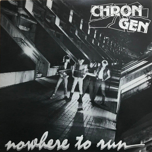Image of Front Cover of LP - VG/VG - CHRON GEN, Nowhere To Run (Picasso; PIK 002, UK 1984), ,  - 2626233E