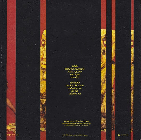 Image of Back Cover of LP - VG/VG - CAMOUFLAGE, La La La (Silence; SRS 4706, Sweden 1988, Inner), Edge Wear.,  - 2616407C