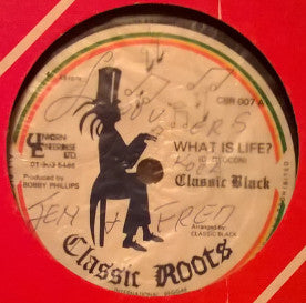 Image of Front Cover of 10" - /VG+ - CLASSIC BLACK, What is Life? (Classic Roots; CBR 007, UK 1980s), ,  - 2646223S