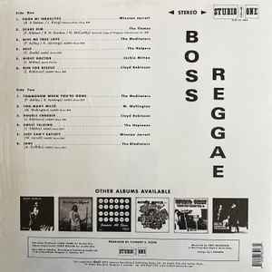 Image of Back Cover of LP - EX/EX - VARIOUS ARTISTS, Boss Reggae (Studio One; CLD LP 005, US 2022 Reissue, Black Vinyl.), , Studio One's music is timeless; there are numerous other examples of music and rhythms he created years ago becoming hits for other musicians a second, third, or even numerous times. People who have spent a long time listening to reggae music know that Studio One still has the best sound. This compilation was first released in the United Kingdom in 1969, and its reissue has been eagerl