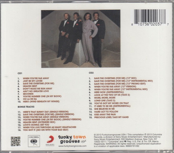Image of Back Cover of 2xCD - VG+/VG+ - GLADYS KNIGHT & THE PIPS, Visions (Funkytowngrooves; FTG 348, US 2013 Reissue, Jewel Case), ,  - 2616450C