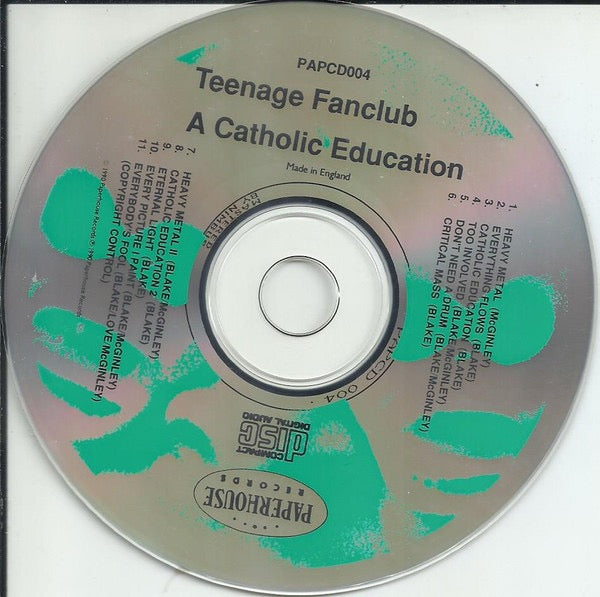 Image of Label Cover of CD - VG+/VG+ - TEENAGE FANCLUB, A Catholic Education (Paperhouse Records; PAPCD004, UK 1990, Jewel Case), ,  - 2616451C